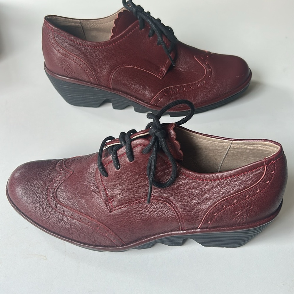 Fly London Palt Wedge Oxford Red